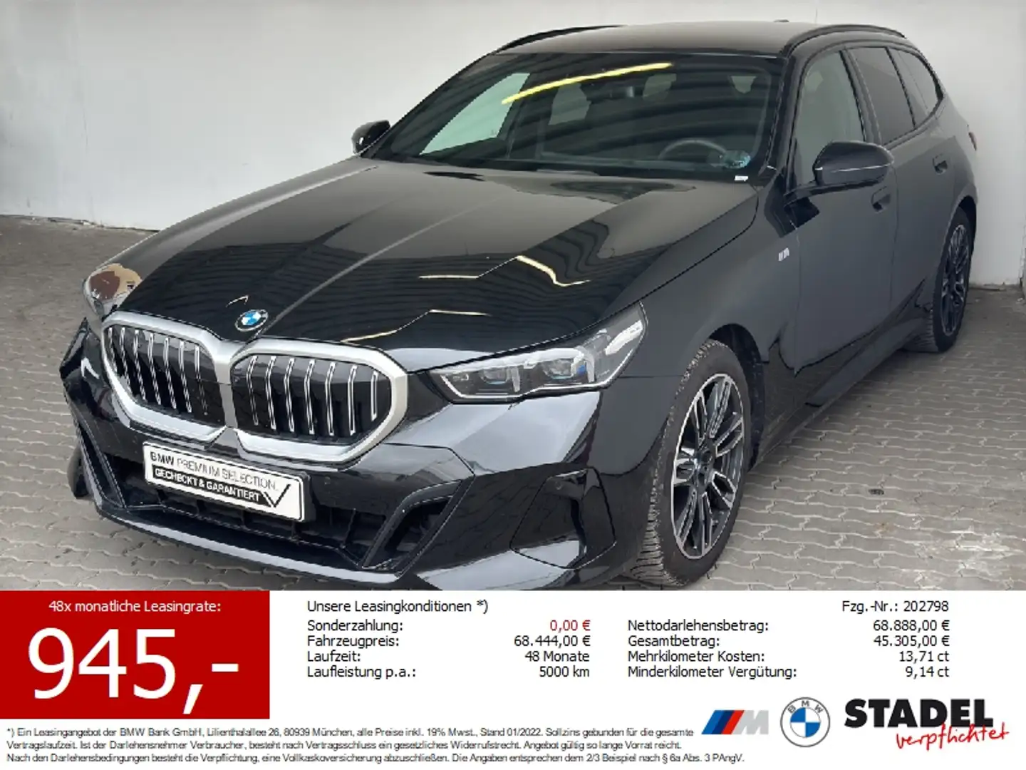 BMW 540 d xDr Tour. M Sport Navi.LED.Standhz.AHK.360° Noir - 1