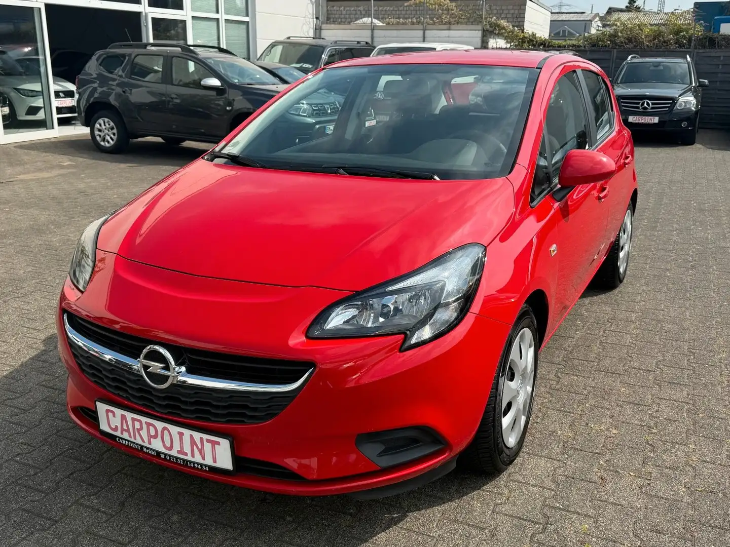 Opel Corsa E Edition 2.HAND/KLIMA/ALLWETTER/WENIG KM Rouge - 1
