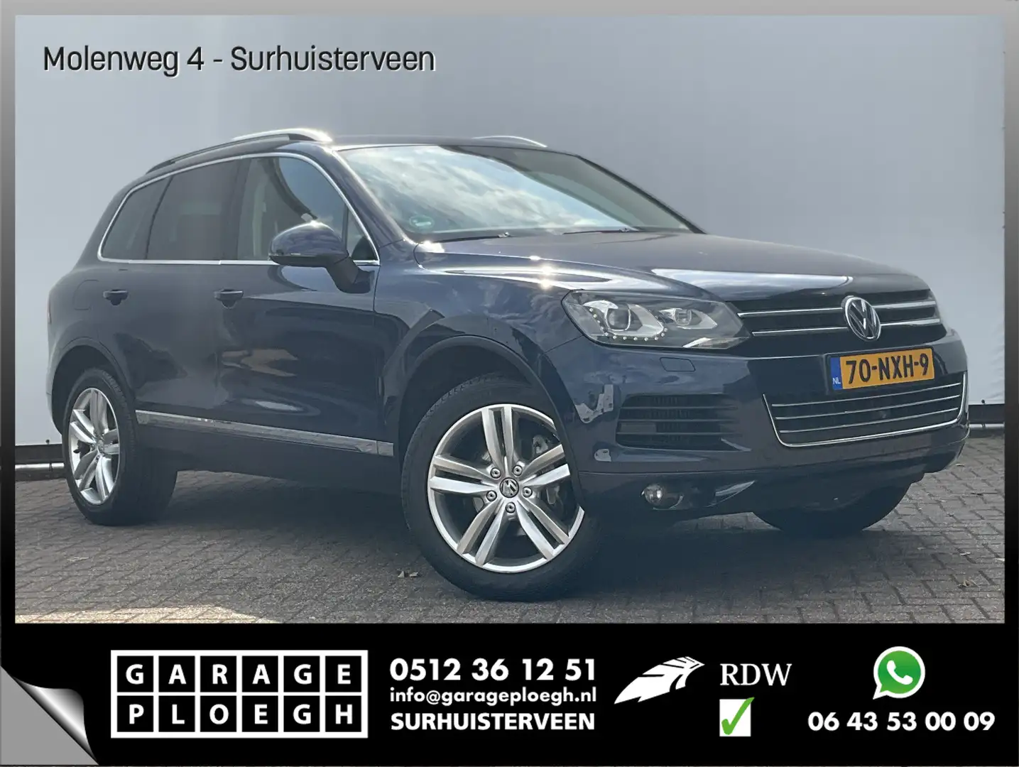 Volkswagen Touareg 3.0 TDI Highline Youngtimer Automaat Trekhaak [350 Blauw - 1