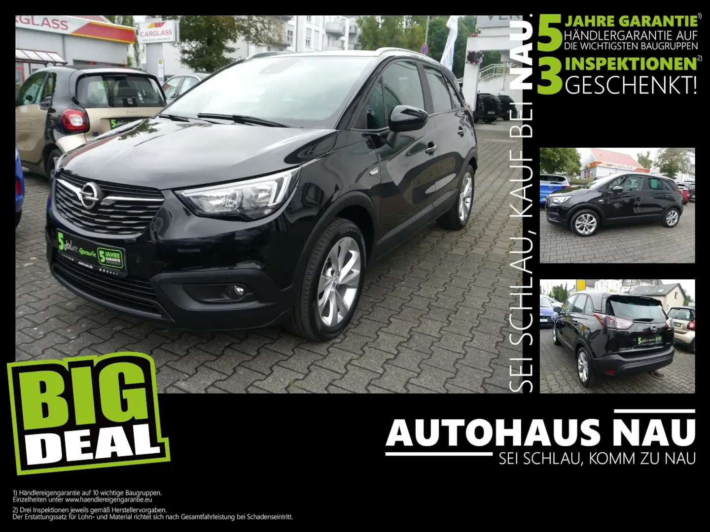 Opel Crossland 1.2 Turbo Edition SHZ+LM+PDC+SpurH Noir - 1