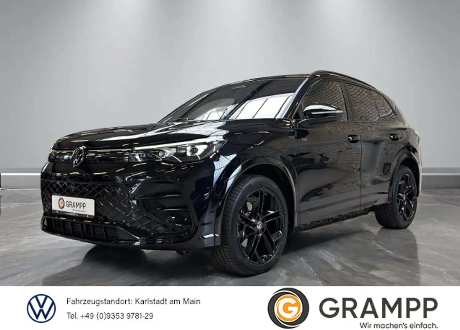 Volkswagen Tiguan R-Line 2.0TDI DSG 4M +AHK+360°+BLACK STYL Schwarz - 1