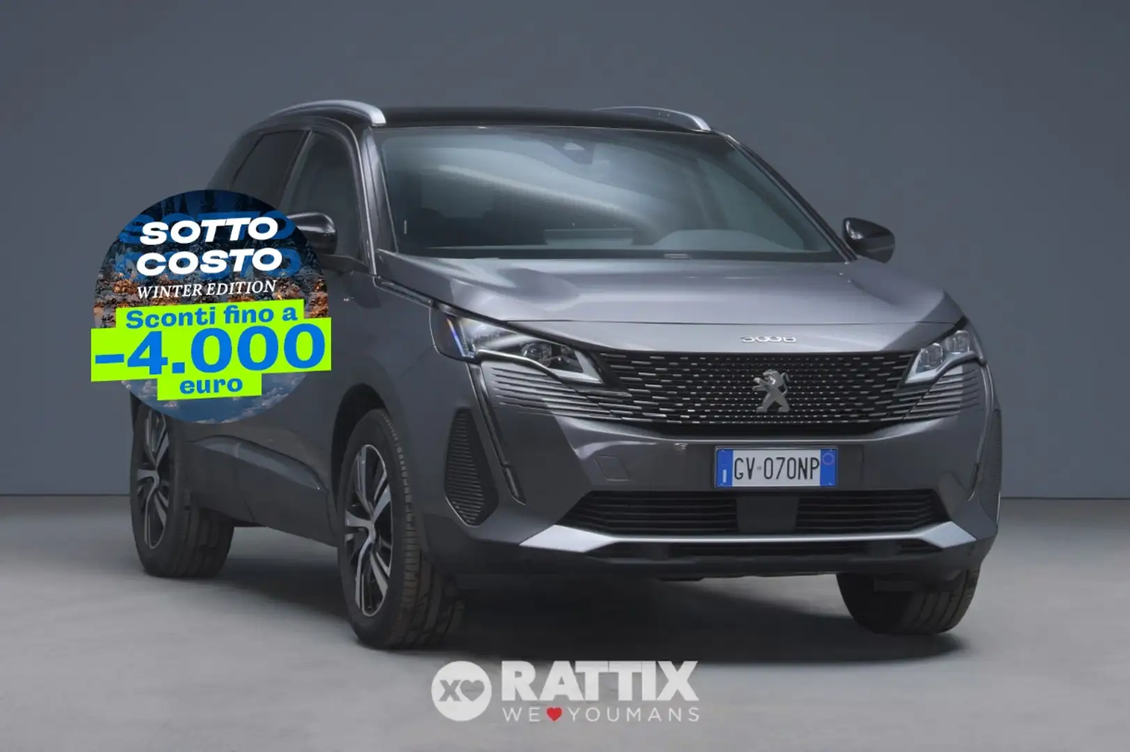 Peugeot 3008 1.2 Hybrid 48V 136CV GT e-DCS6 Grijs - 1