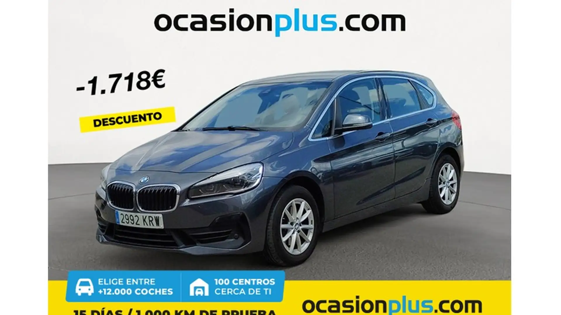 BMW 218 218dA Active Tourer Gris - 1