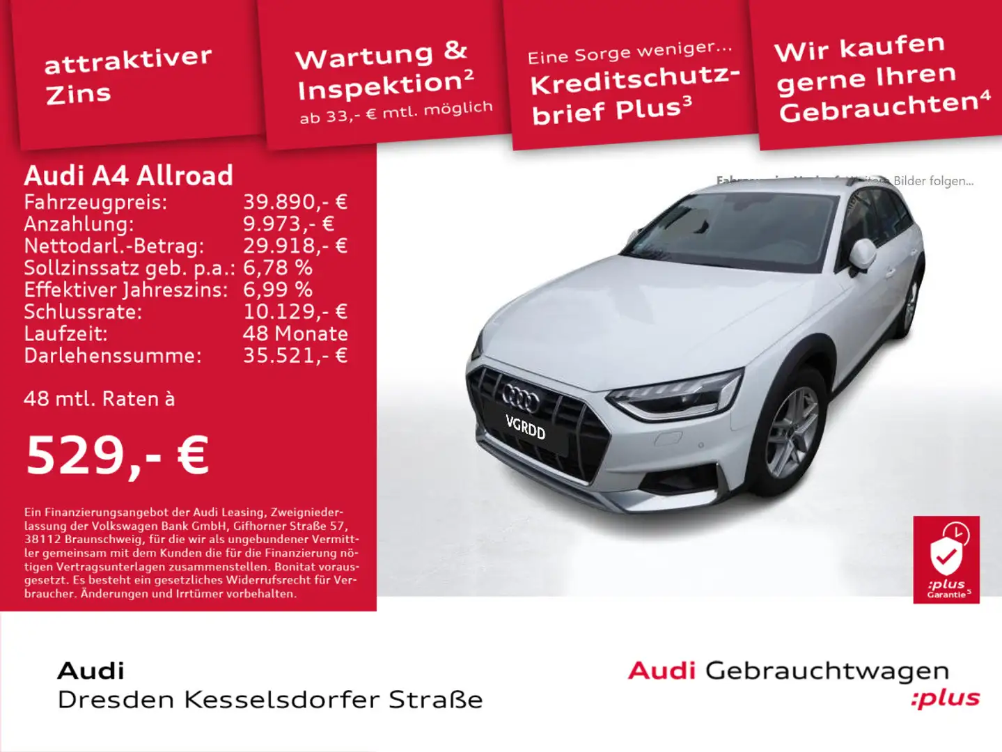 Audi A4 allroad A4 allroad quattro 40 TDI 150(204) kW(PS) S tron Weiß - 1