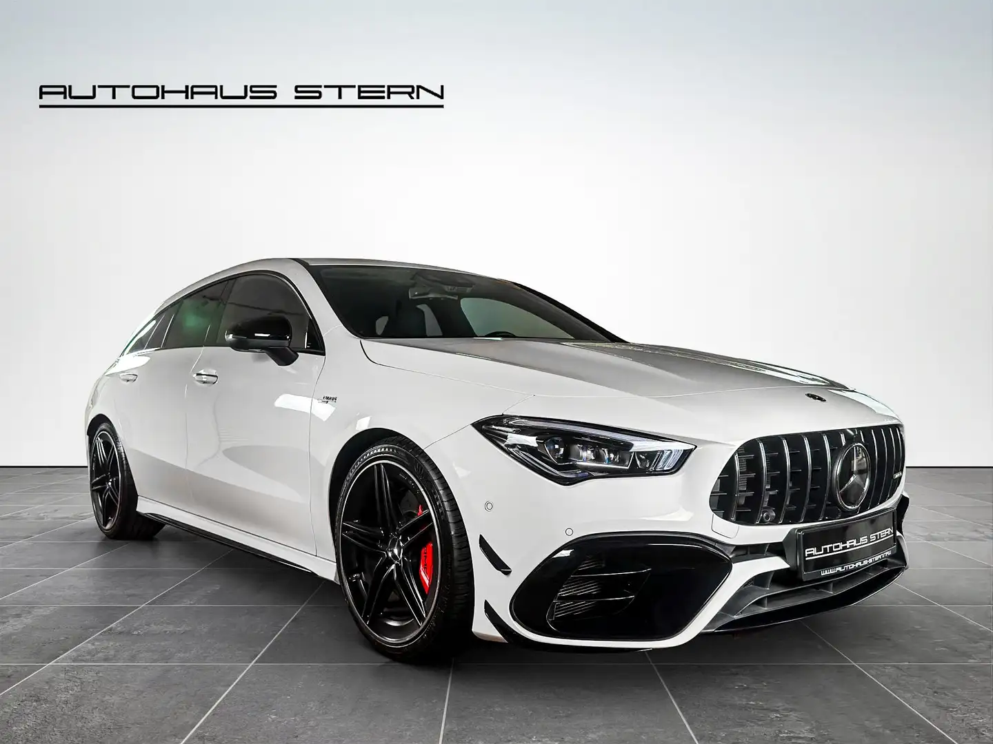 Mercedes-Benz CLA 45 AMG Shooting Brake*Aero Paket*4matic*Burmester*Night P Blanc - 1