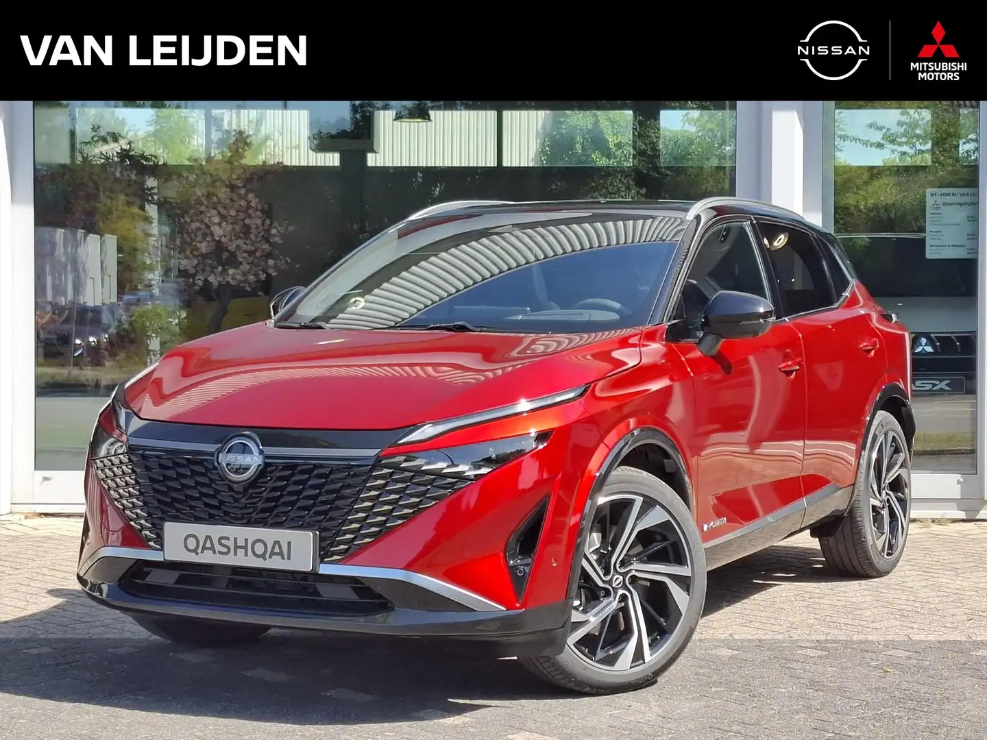 Nissan Qashqai E-power 190pk Tekna Plus | NIEUW | Leder | Panoram Rood - 1