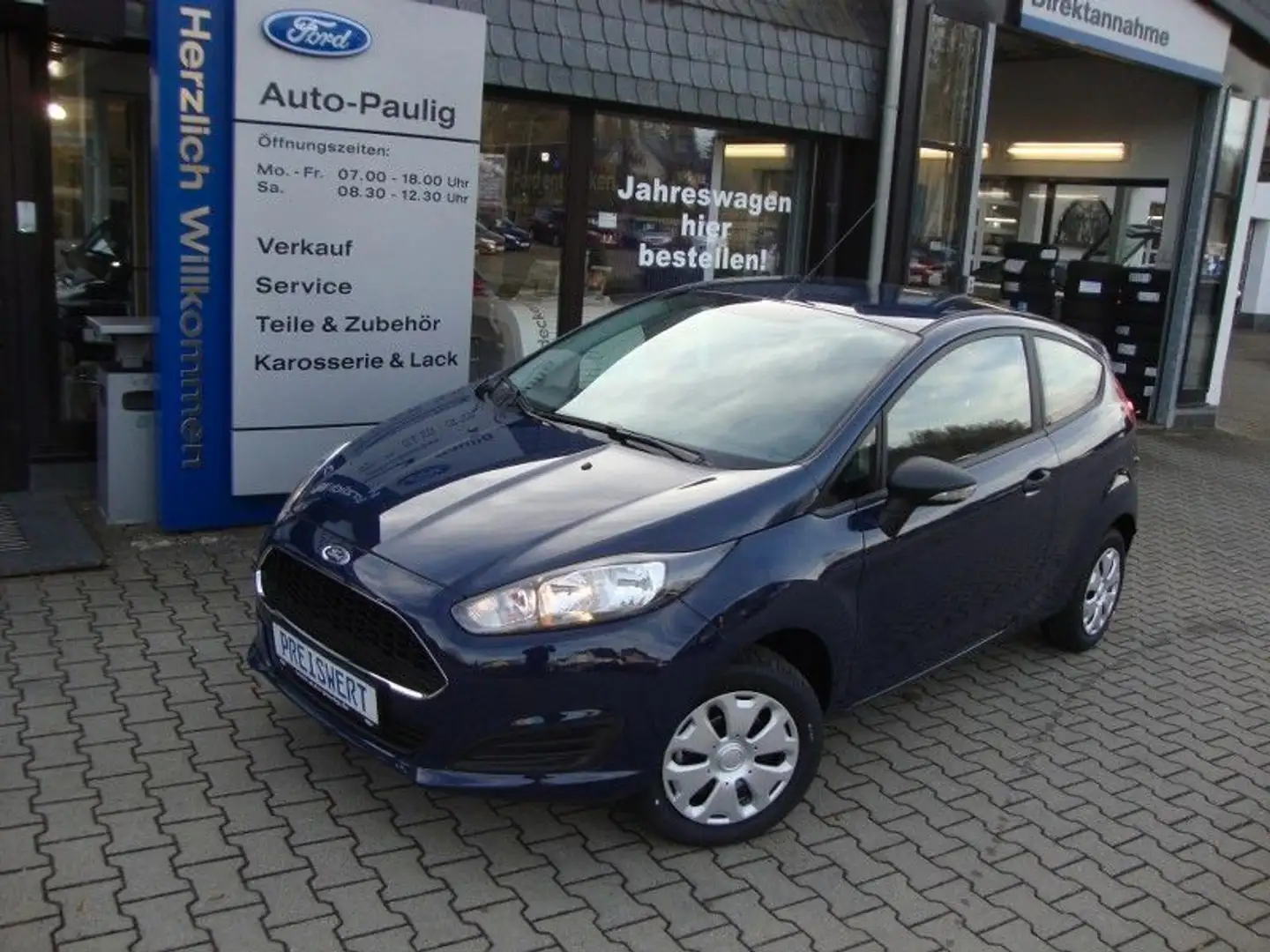 Ford Fiesta 60Ps nur 39.585Km Blau - 1
