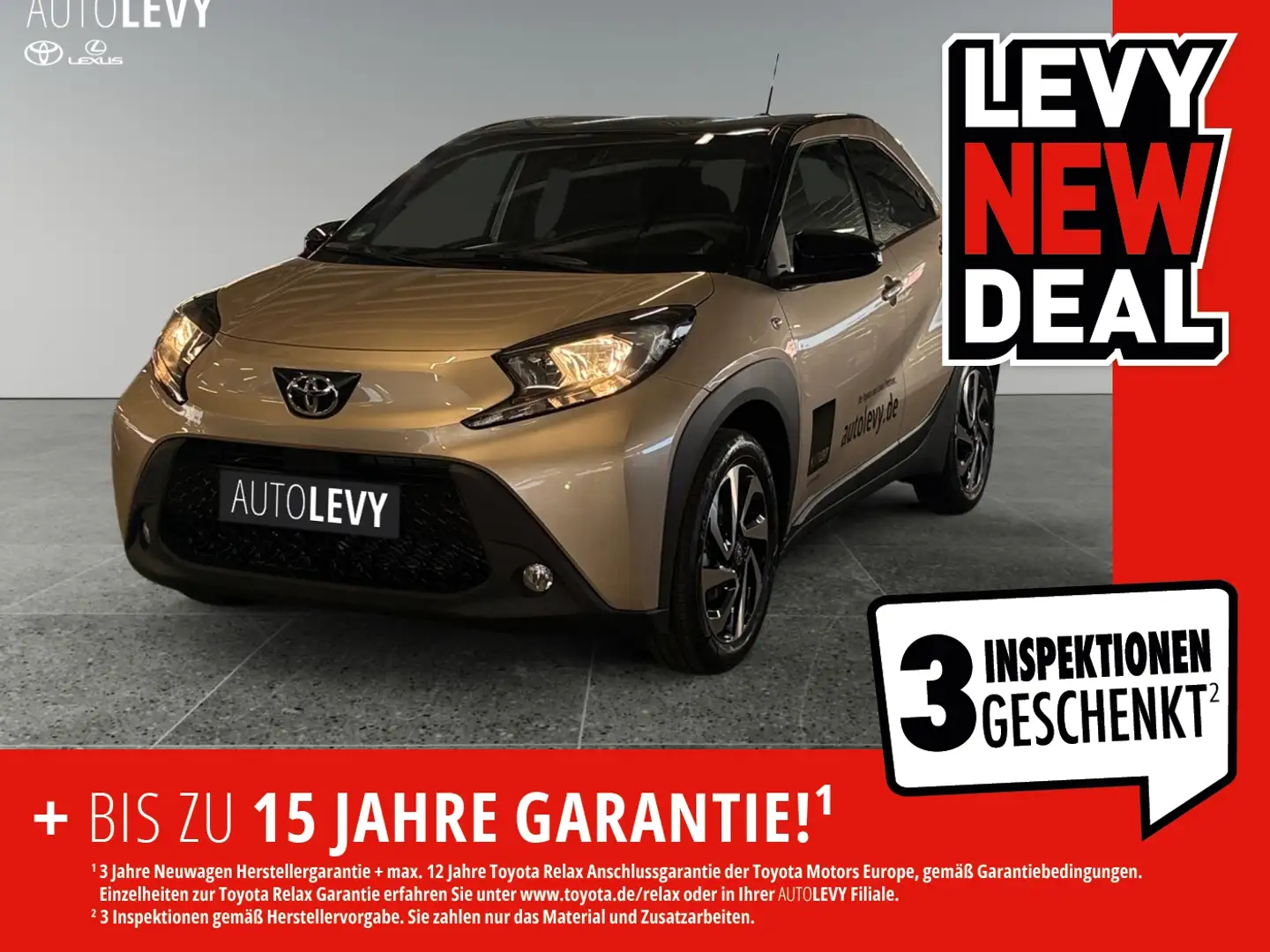 Toyota Aygo 1.0 Teamplayer FLA SpurH KAM Navi ACC SHZ Schwarz - 1