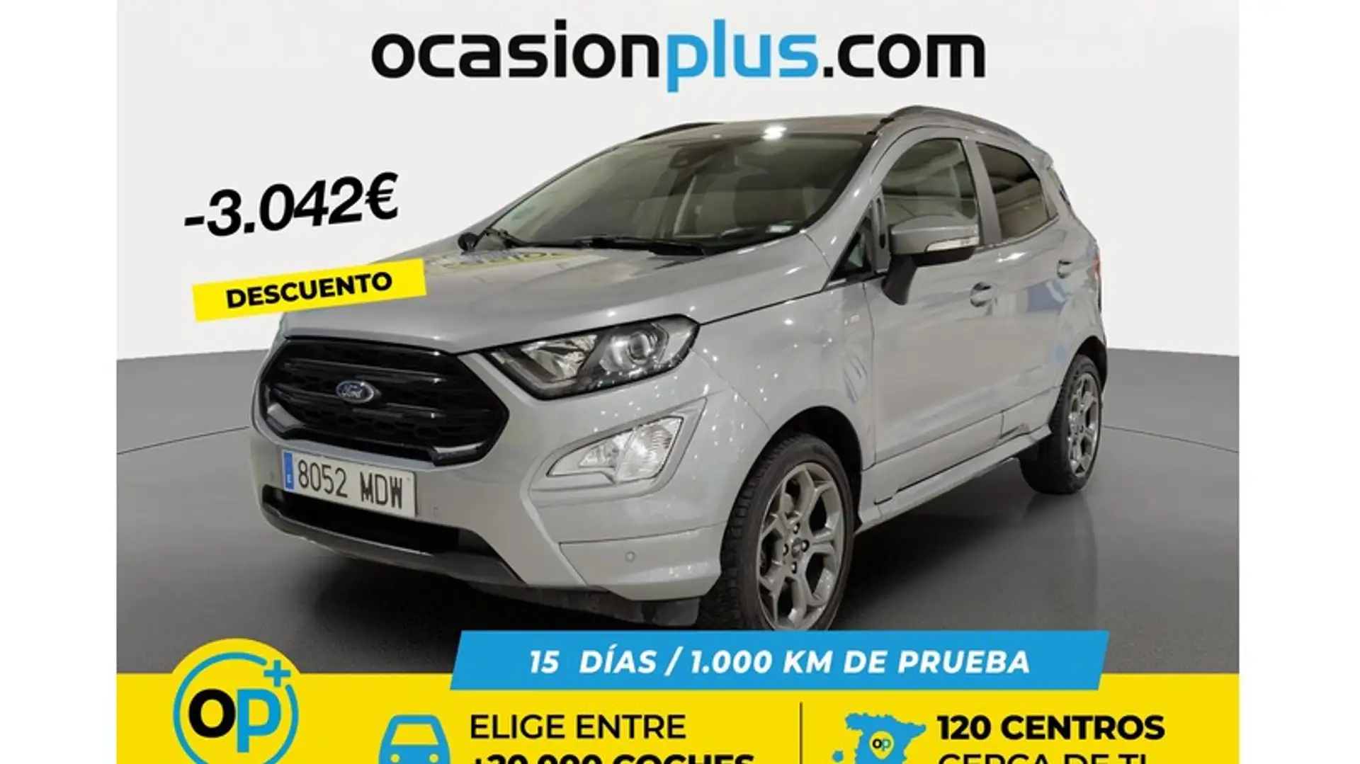 Ford EcoSport 1.0 EcoBoost ST Line 125 Plateado - 1