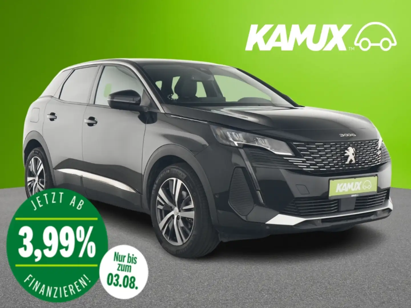 Peugeot 3008 1.2PureTech Aut.Allure Pack+LED+NAVI+KAMERA Black - 1