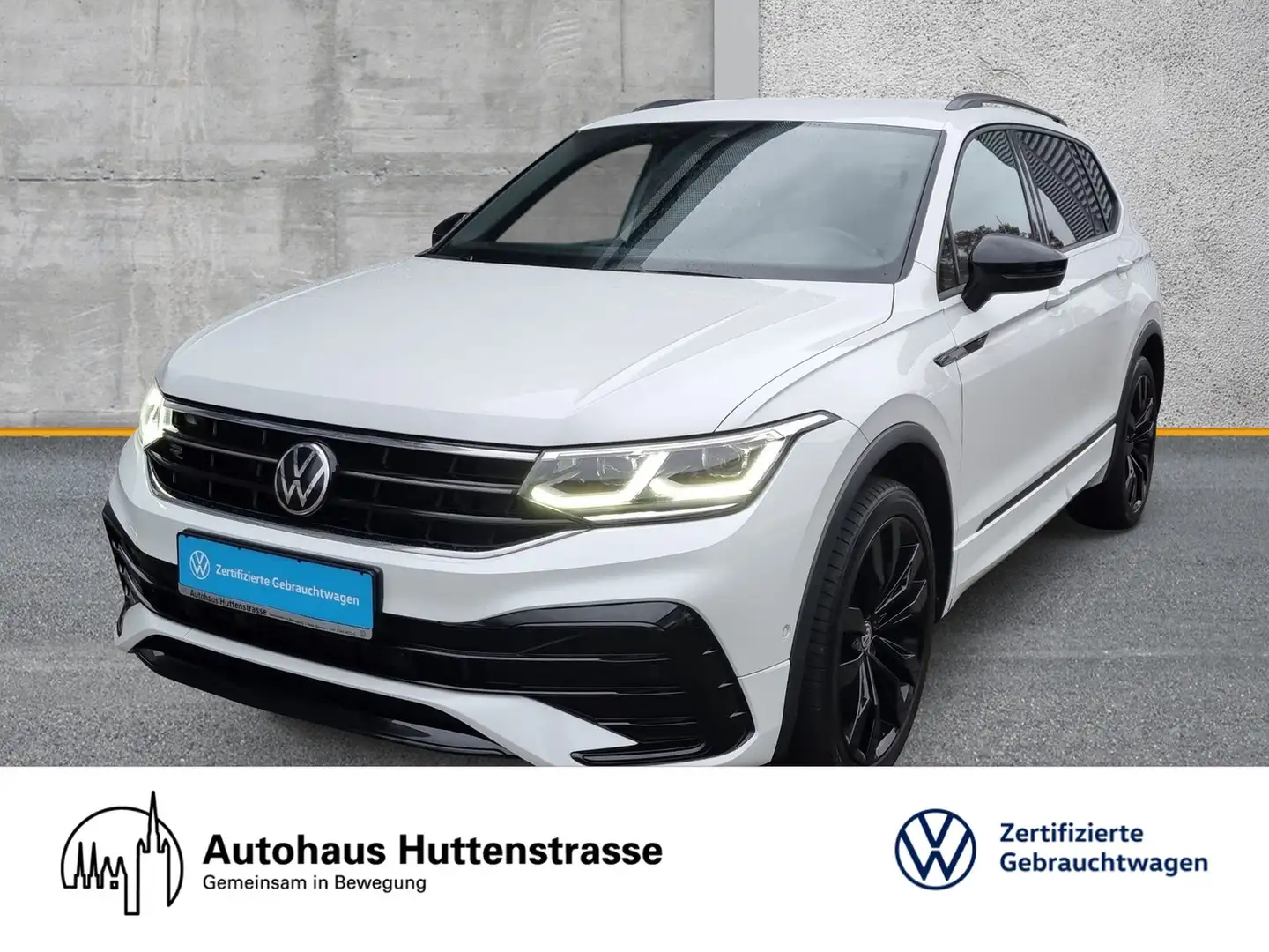 Volkswagen Tiguan Allspace 2.0 TDI DSG 4M R-Line Black STANDH.AHK Weiß - 1