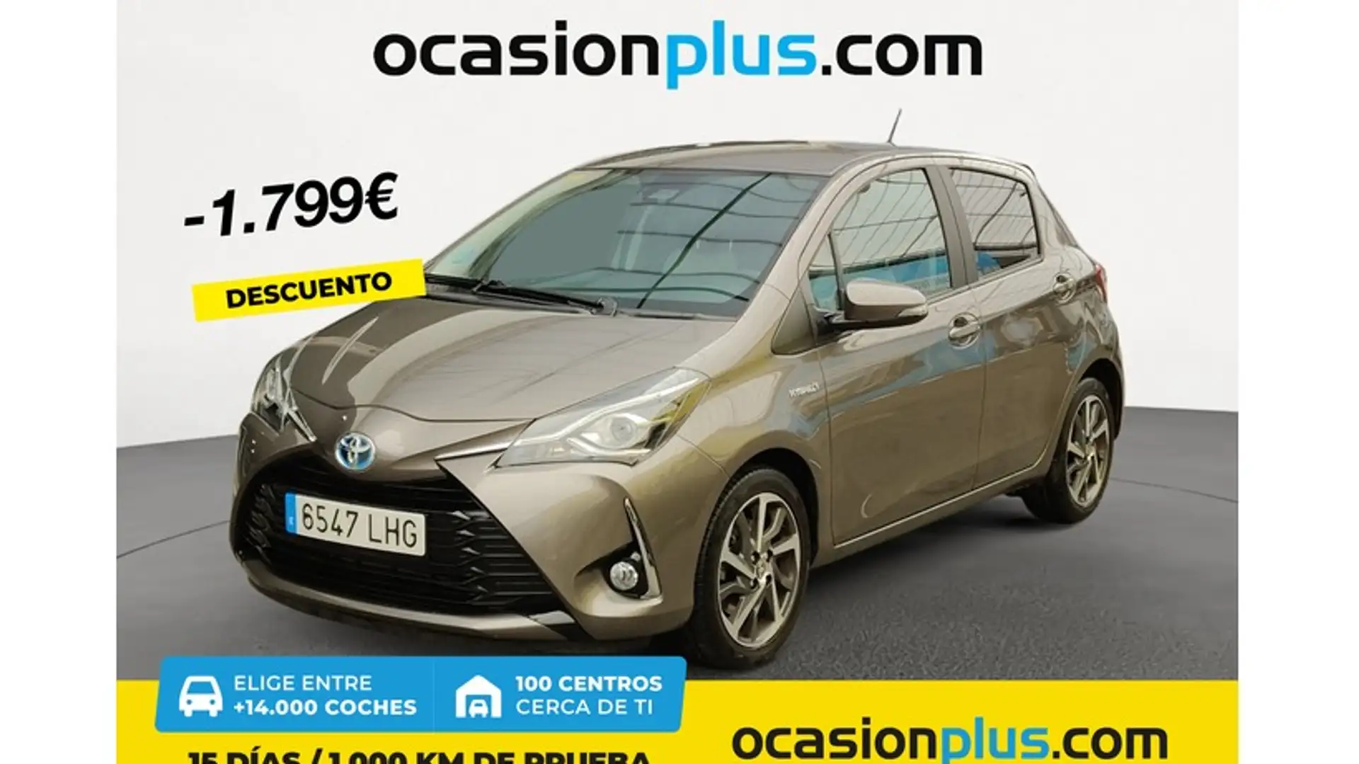 Toyota Yaris 100H 1.5 Feel! Gris - 1