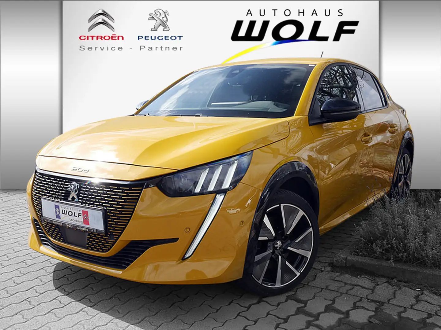 Peugeot e-208 Gelb - 1