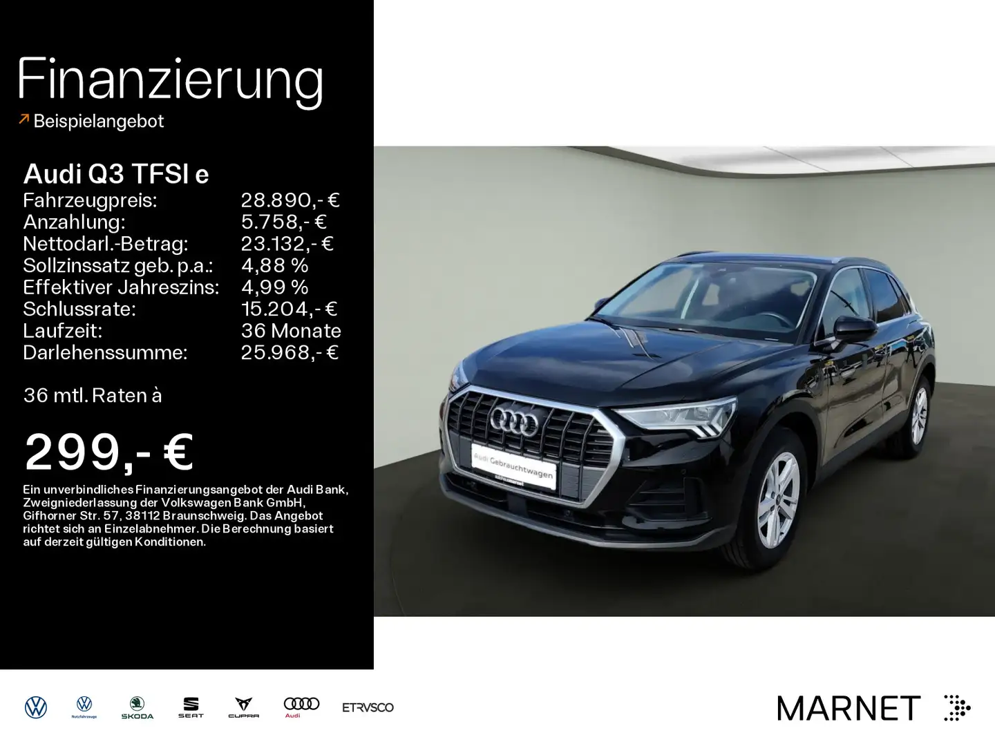 Audi Q3 45*Navi*Matrix*Alu*PDC*Virtual Cockpit Schwarz - 1