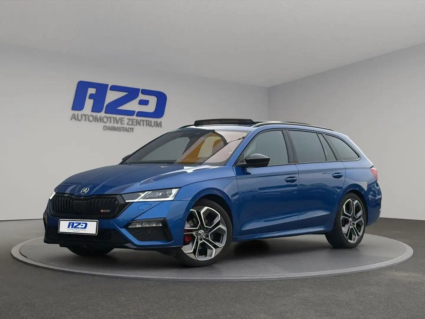 Skoda Octavia RS Plus TDI AHK PANO CANTON MATRIX 360° ACC Bleu - 1
