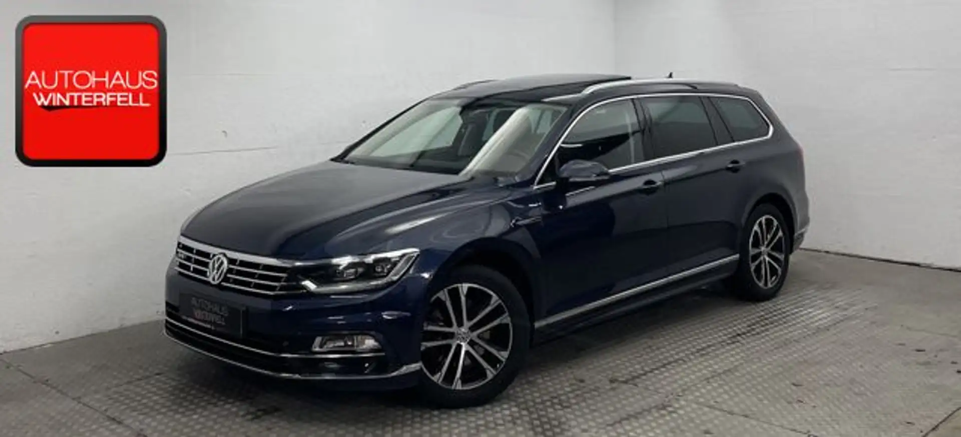 Volkswagen Passat Variant 2.0 TDI 4M R-Line PANO+STANDHZG+ Blau - 1