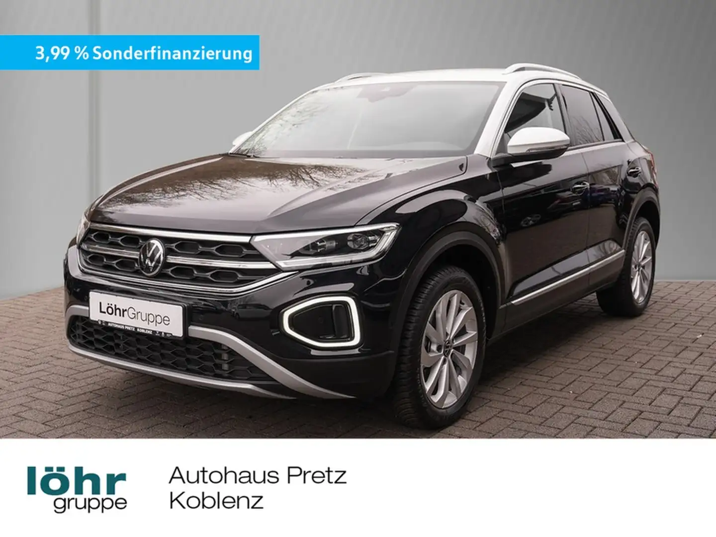 Volkswagen T-Roc 1.5 TSI DSG Style AHK, RFK, Navi., ACC, 17"Alu.... Noir - 1