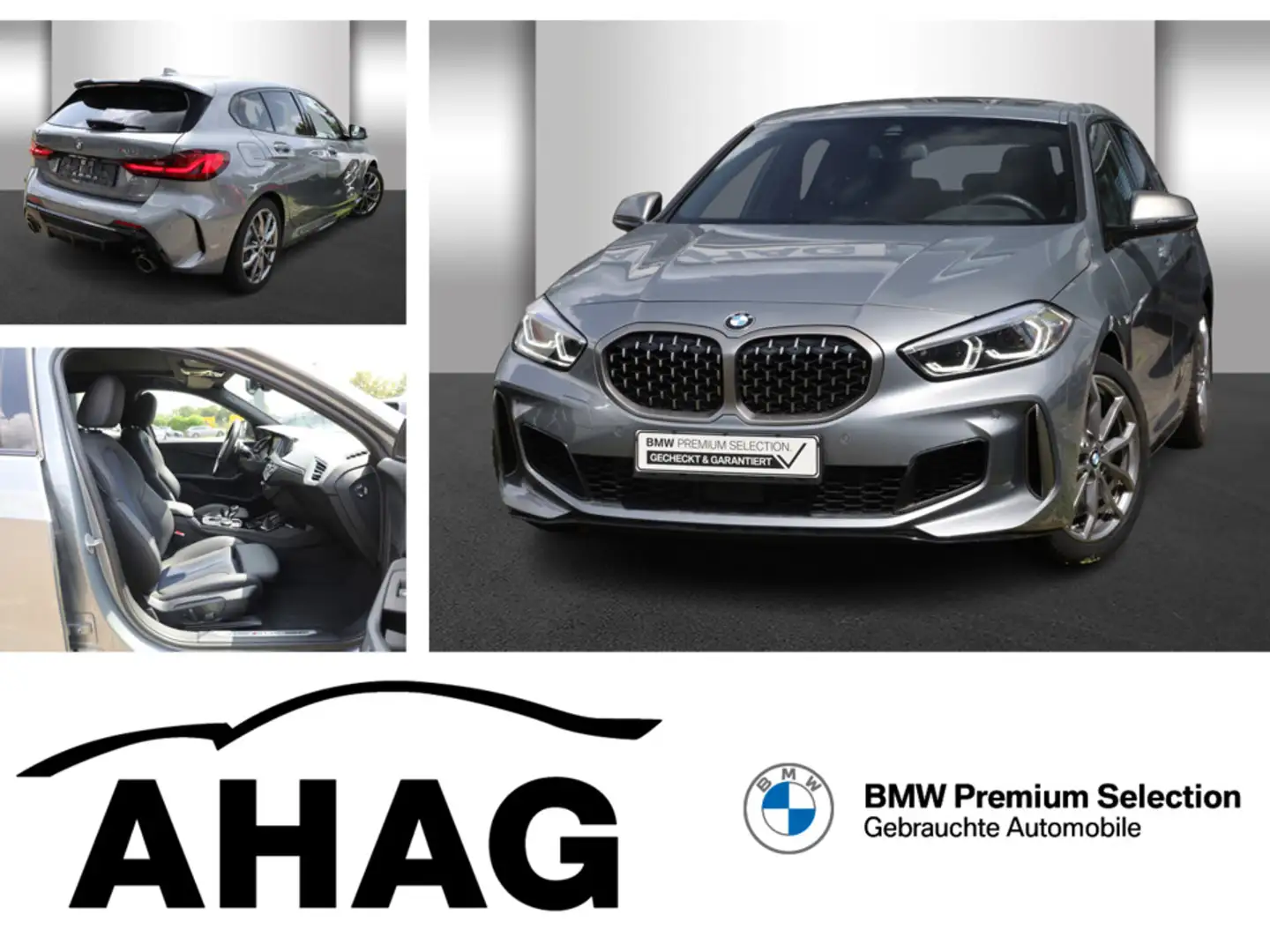 BMW 135 M135i xDrive Sport Aut. Panorama Klimaaut. Grau - 1