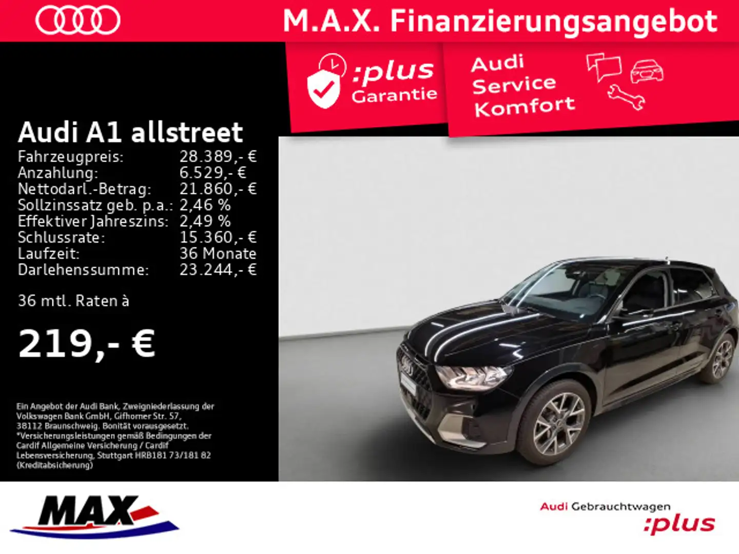 Audi A1 35 TFSI LED+DCP+ACC+NAVI+DAB+EPH+ Negru - 1