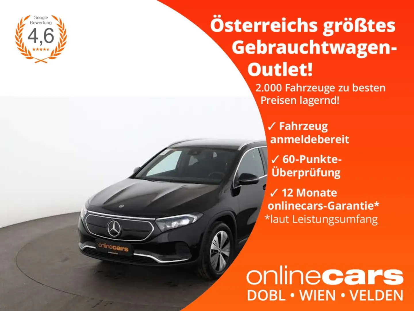 Mercedes-Benz EQA 300 4Matic Progressive 66kWh Aut LED LEDER Schwarz - 1