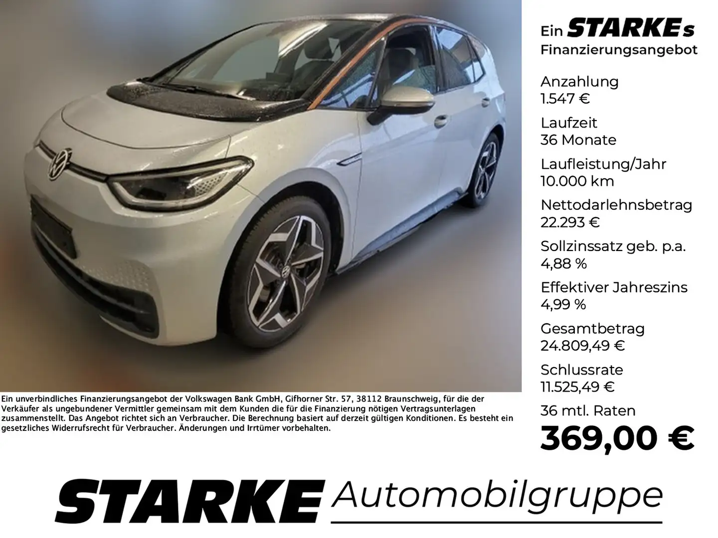 Volkswagen ID.3 Pro Performance Tech Silber - 1