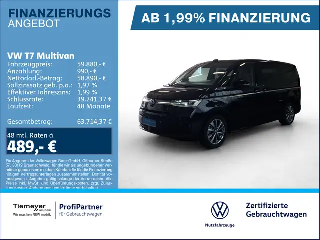 Volkswagen T7 Multivan HYBRID ALLRAD LÜ LANG STYLE 360 AHK