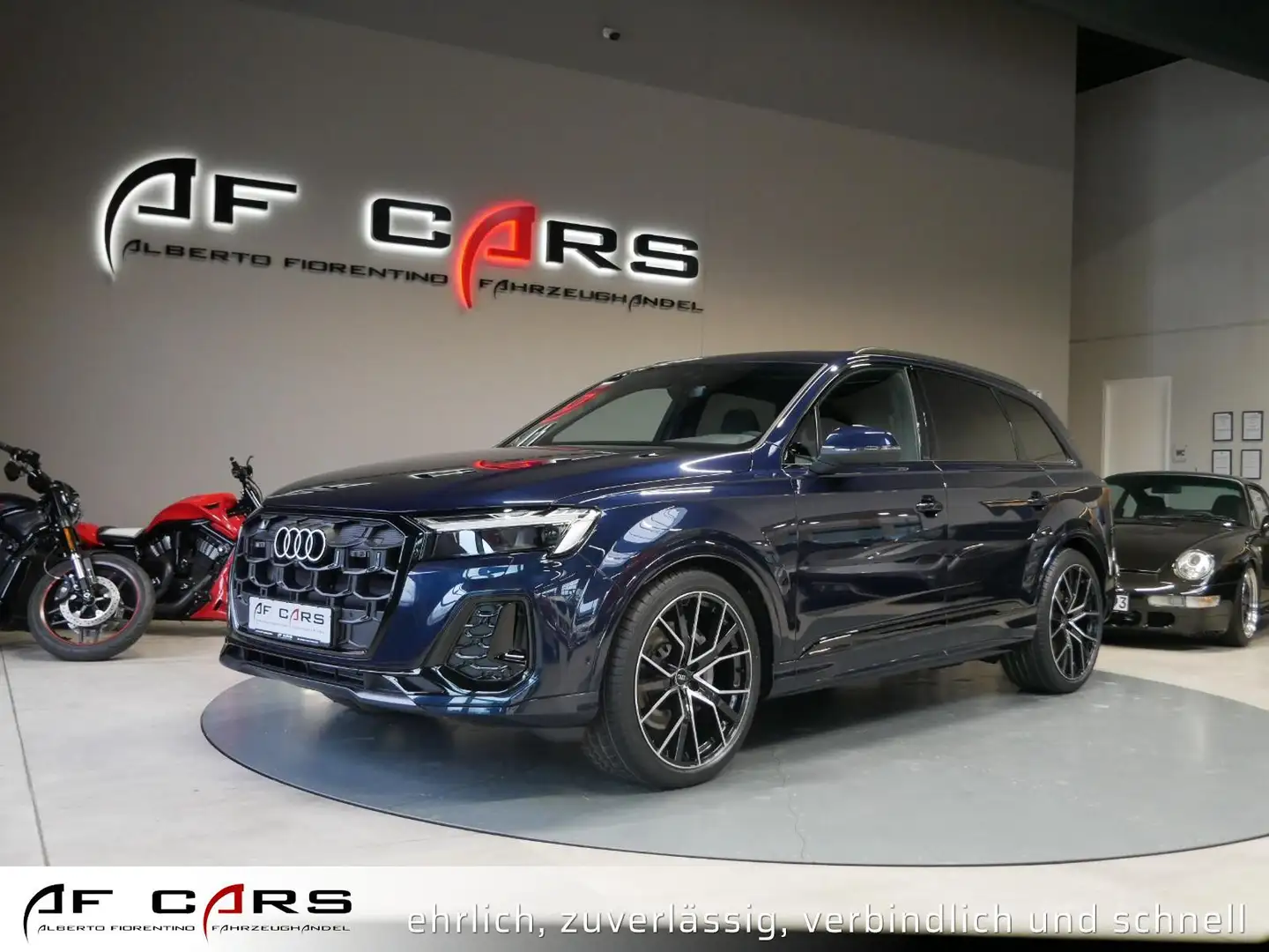Audi Q7 50 TDI quattro S line S Sport 7 Seat Matrix Blau - 1