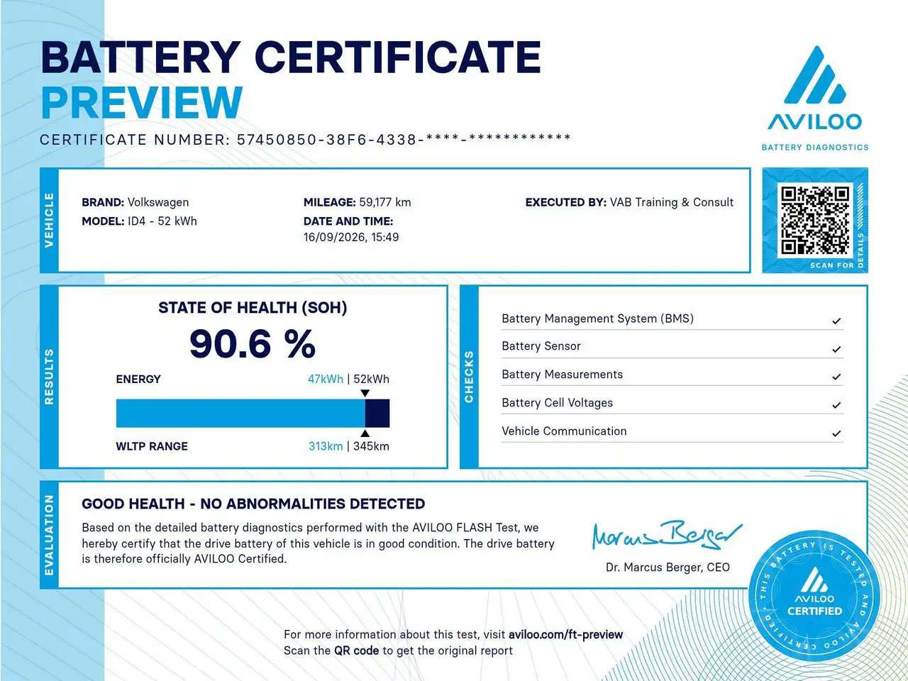 Volkswagen ID.4 *52kWh*PURE*90.6% SOH*345 KM WLTP*ACC*, миниатюра 2