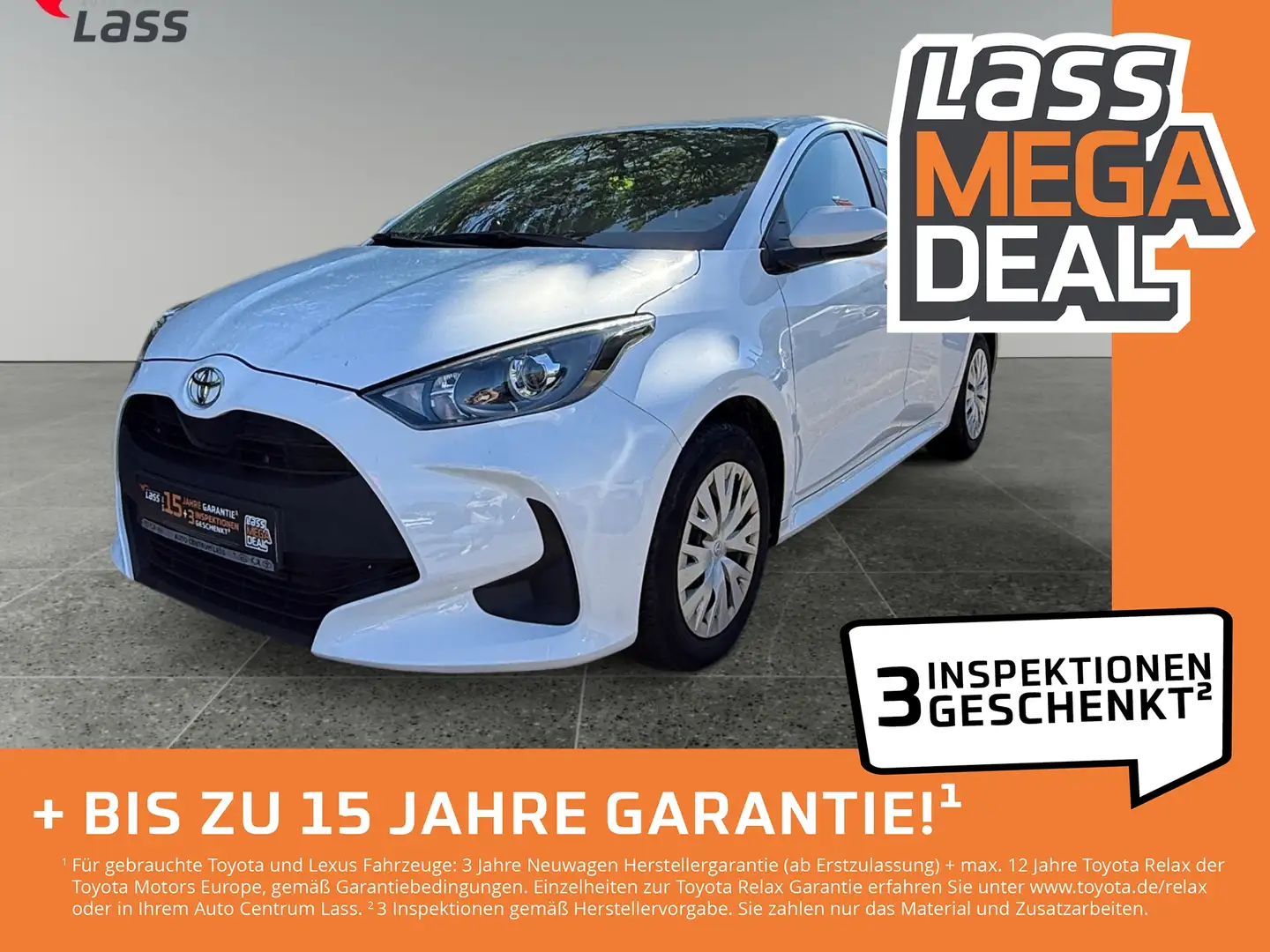 Toyota Yaris 1.0 Comfort ACC Fernlichtass. Kam. Blanc - 1