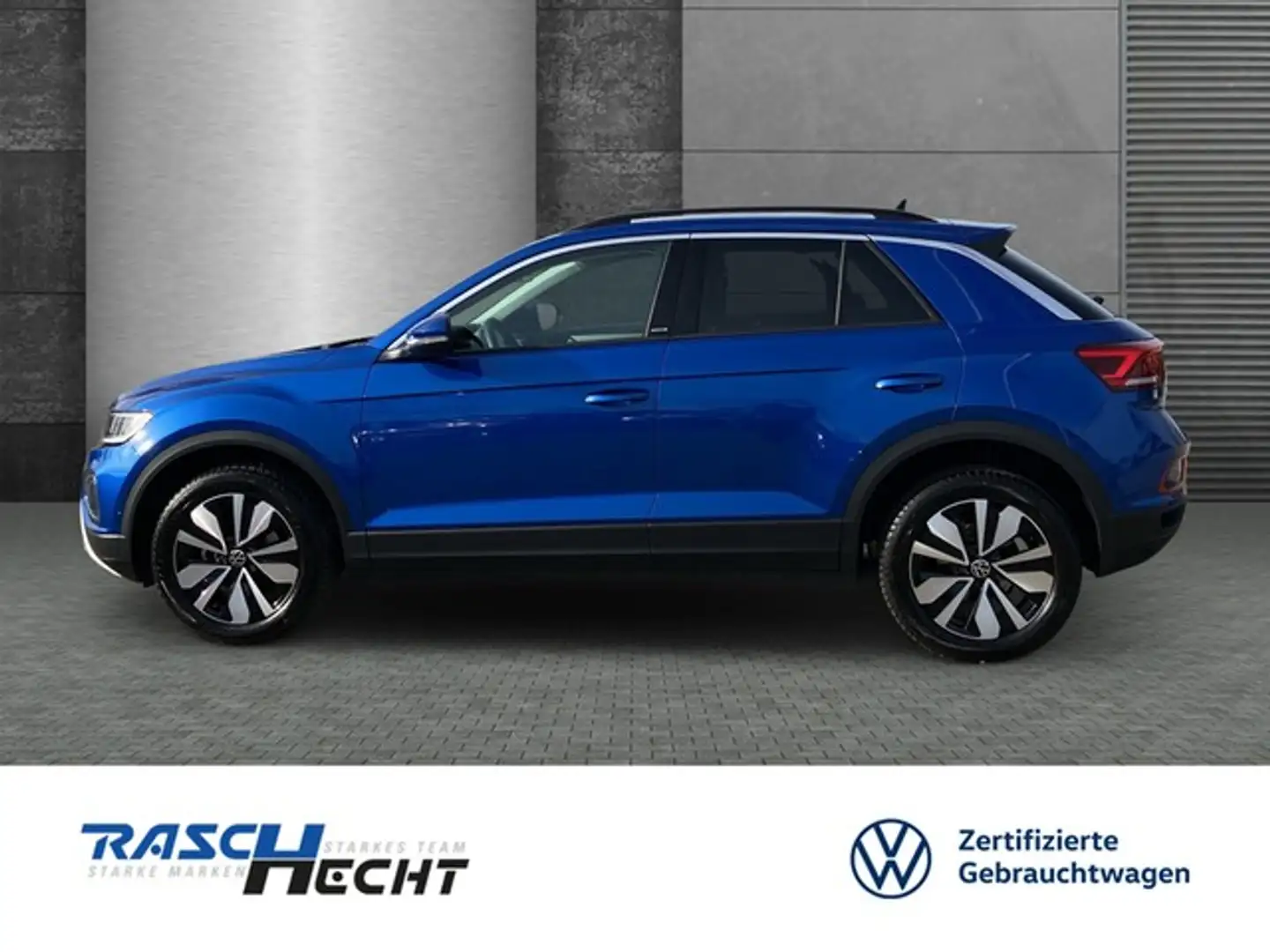 Volkswagen T-Roc Move 1.0 TSI*AHK*LED*NAVI*SHZ*STANDHZG* Blau - 2