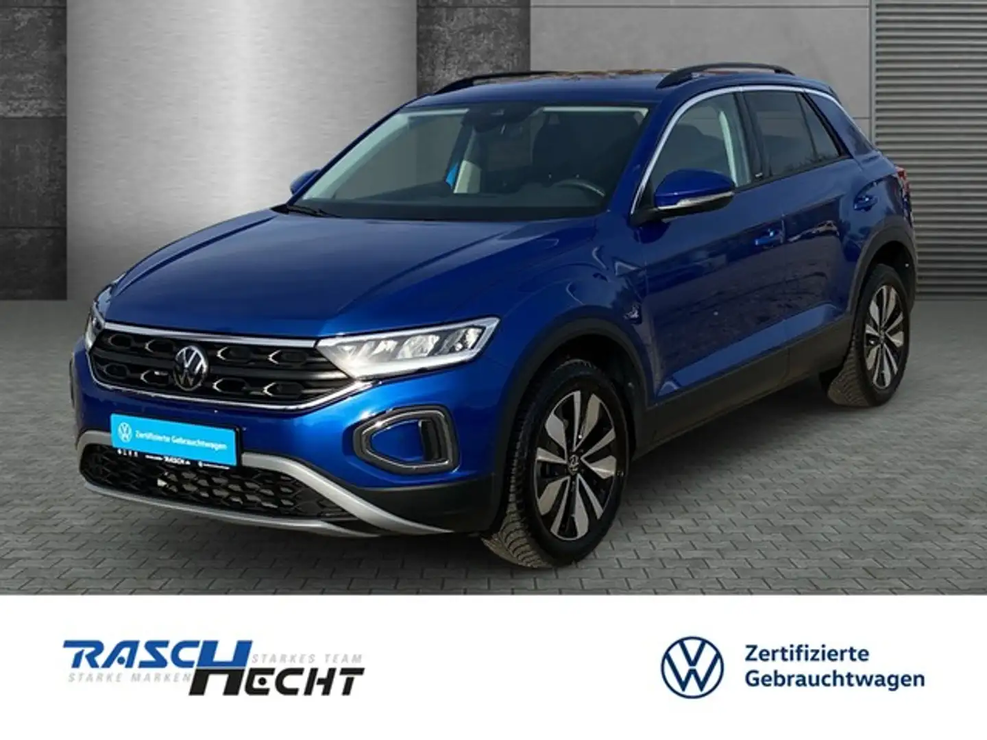 Volkswagen T-Roc Move 1.0 TSI*AHK*LED*NAVI*SHZ*STANDHZG* Blau - 1