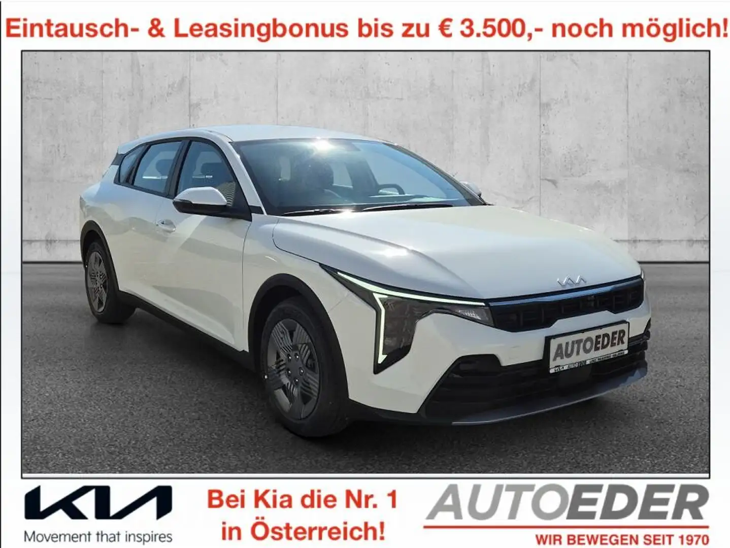 Kia K4 1,0 TGDI Titan Weiß - 1