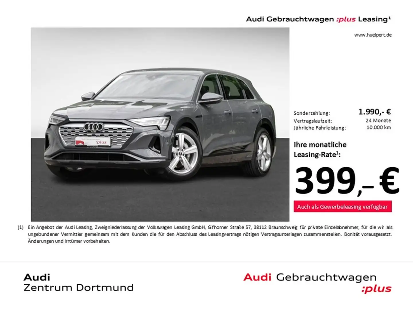 Audi Q8 e-tron 55 quattro advanced NAVI+ AHK LM20 Grau - 1