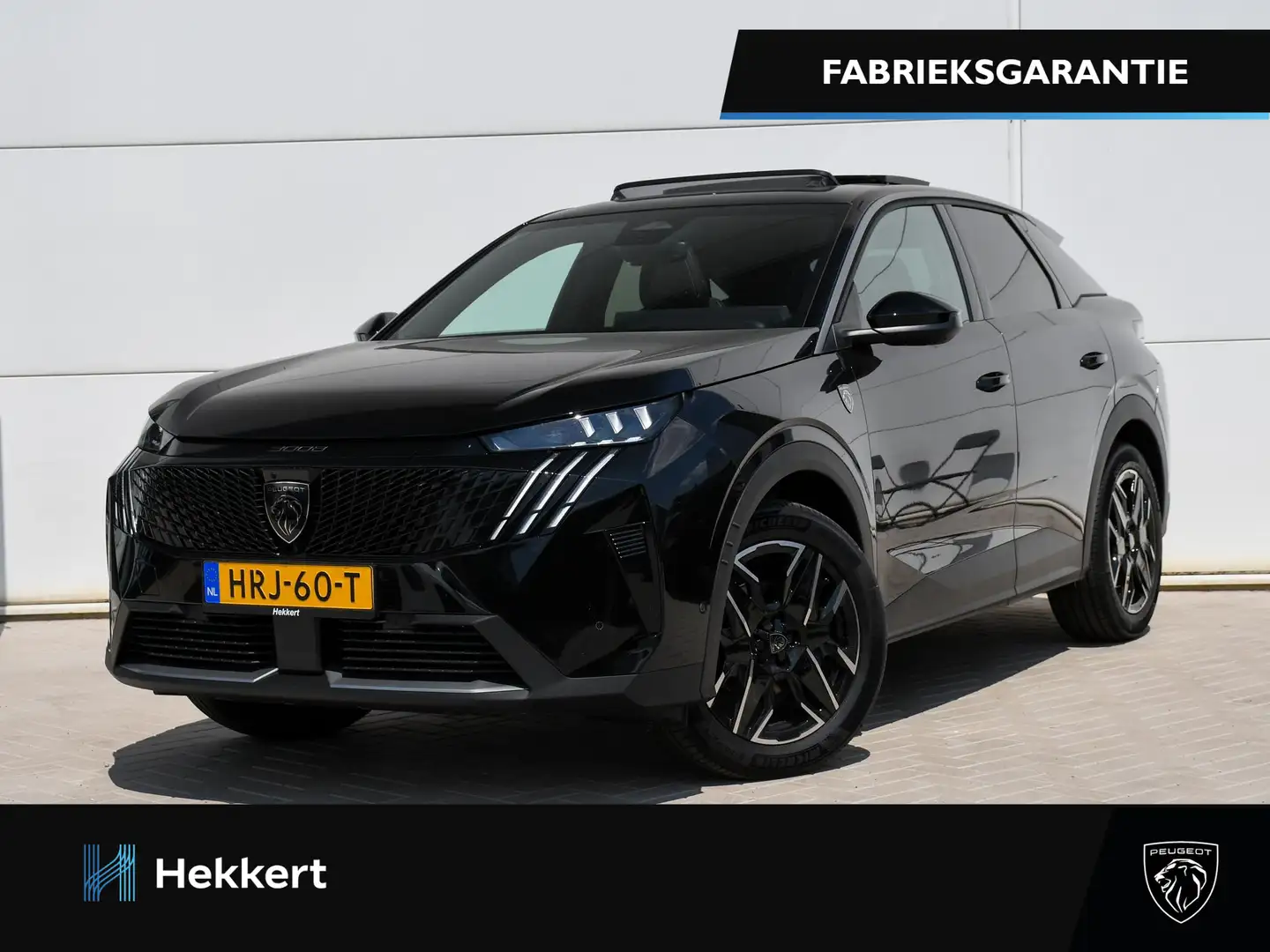 Peugeot 3008 GT 1.2 Hybrid 145pk Automaat SCHUIF-DAK | DODE HOE Zwart - 1