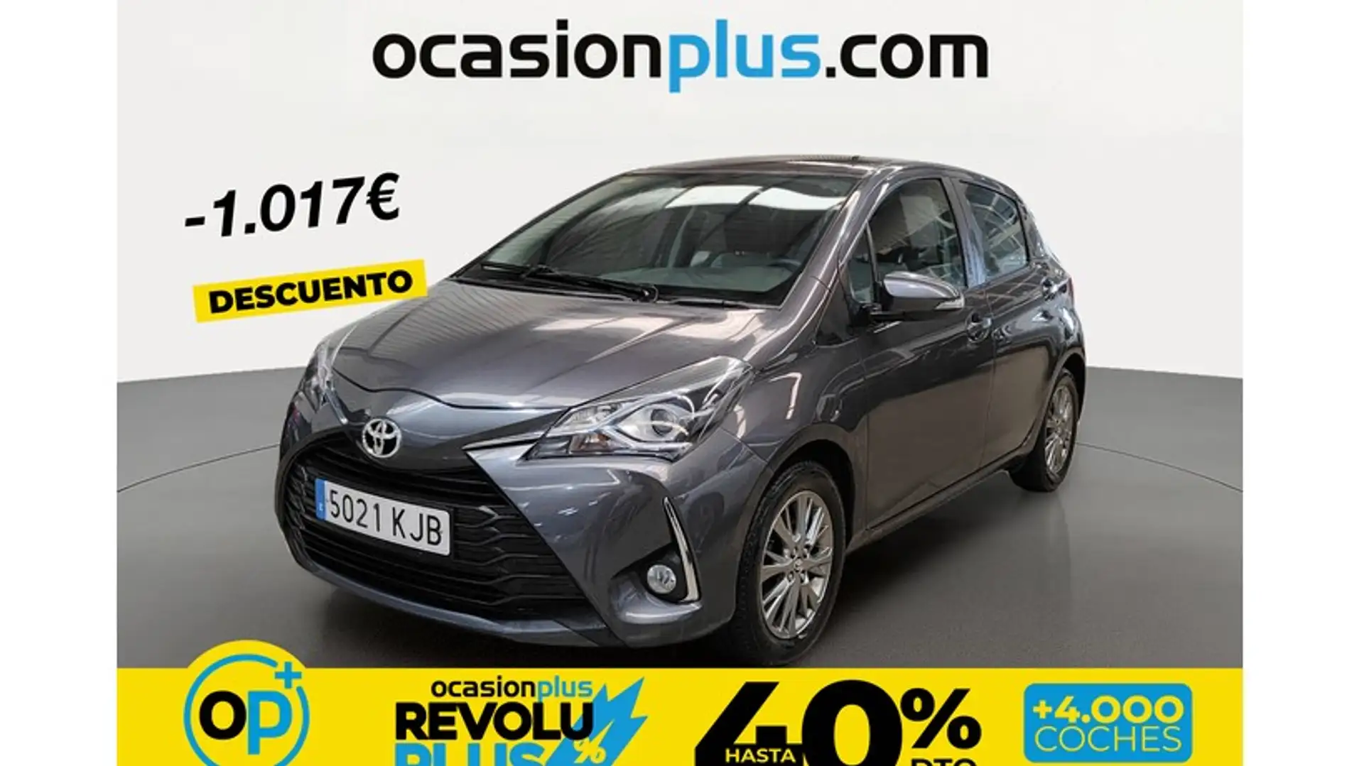 Toyota Yaris 1.0 Active Gris - 1