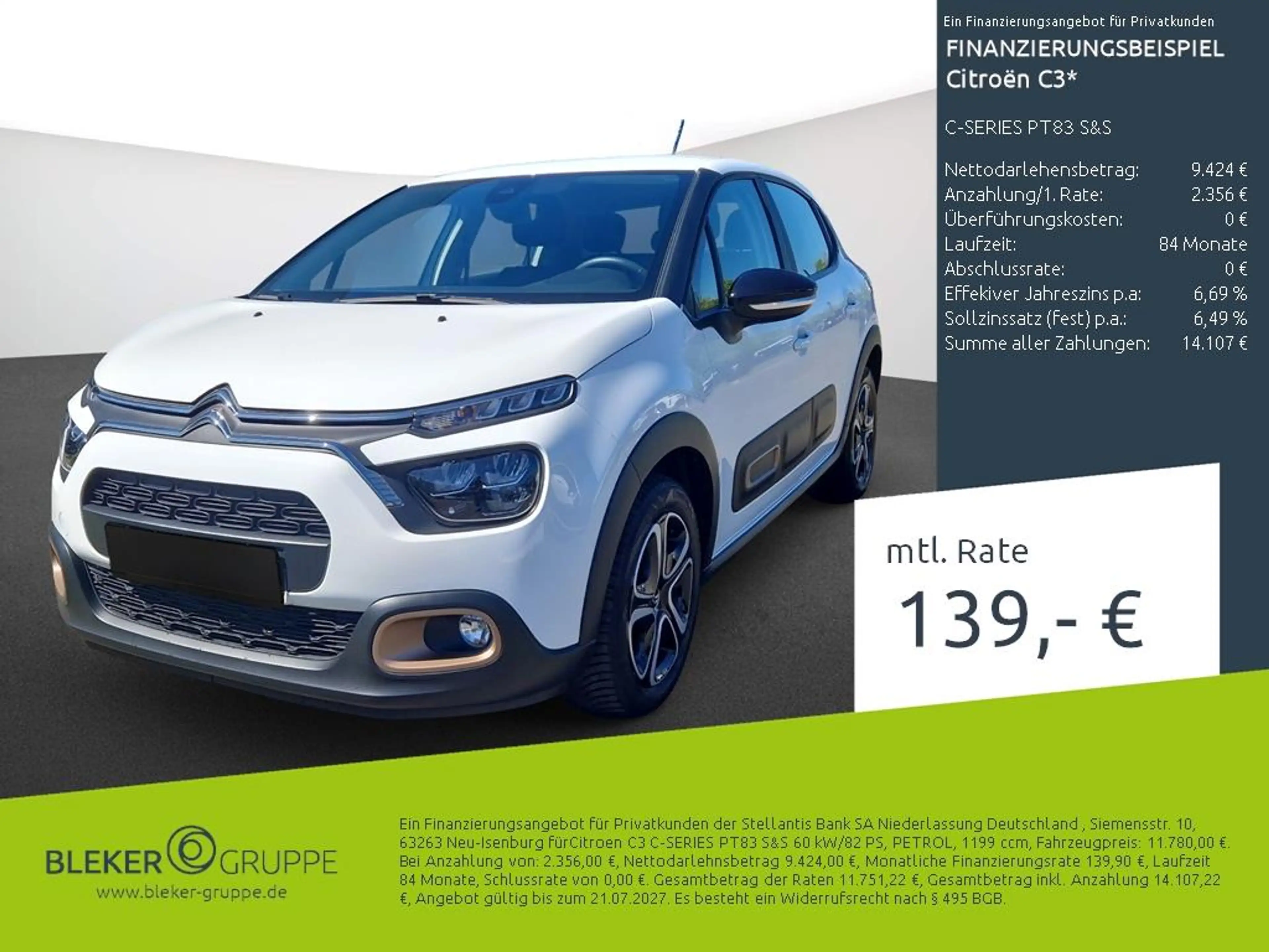 Citroen C3 C-SERIES PT83 S&S