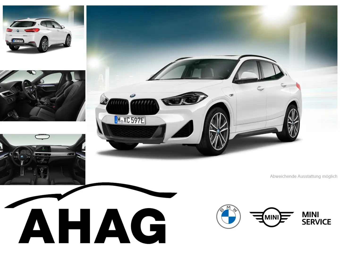 BMW X2 xDrive25e M Sport Steptronic Aut. Panorama Weiß - 1