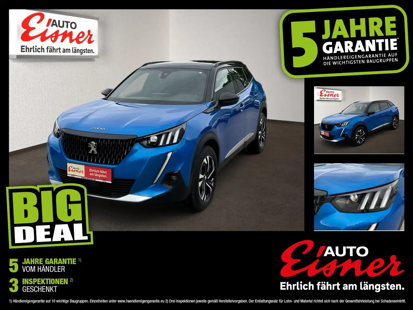 Peugeot 2008 Schiebedach, SHZ Blau - 1