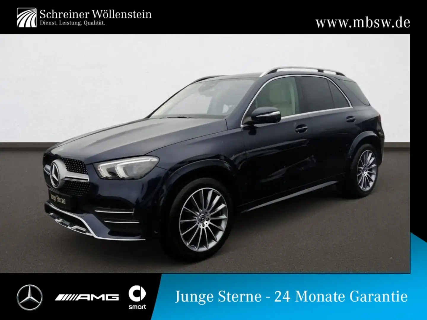 Mercedes-Benz GLE 300 d 4M AMG*RKam*Pano*Burm*MBUX*Navi*DAB*9G Blau - 1