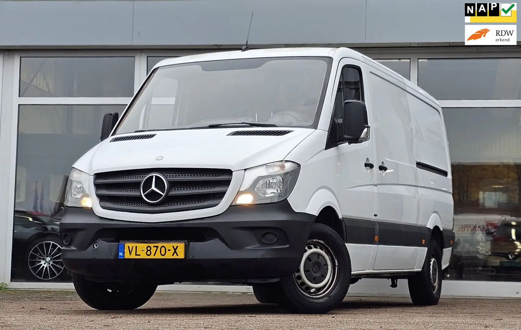 Mercedes-Benz Sprinter 210 2.2 CDI 366 HD 2 Schuifdeuren 1e Eigenaar Navi Wit - 1