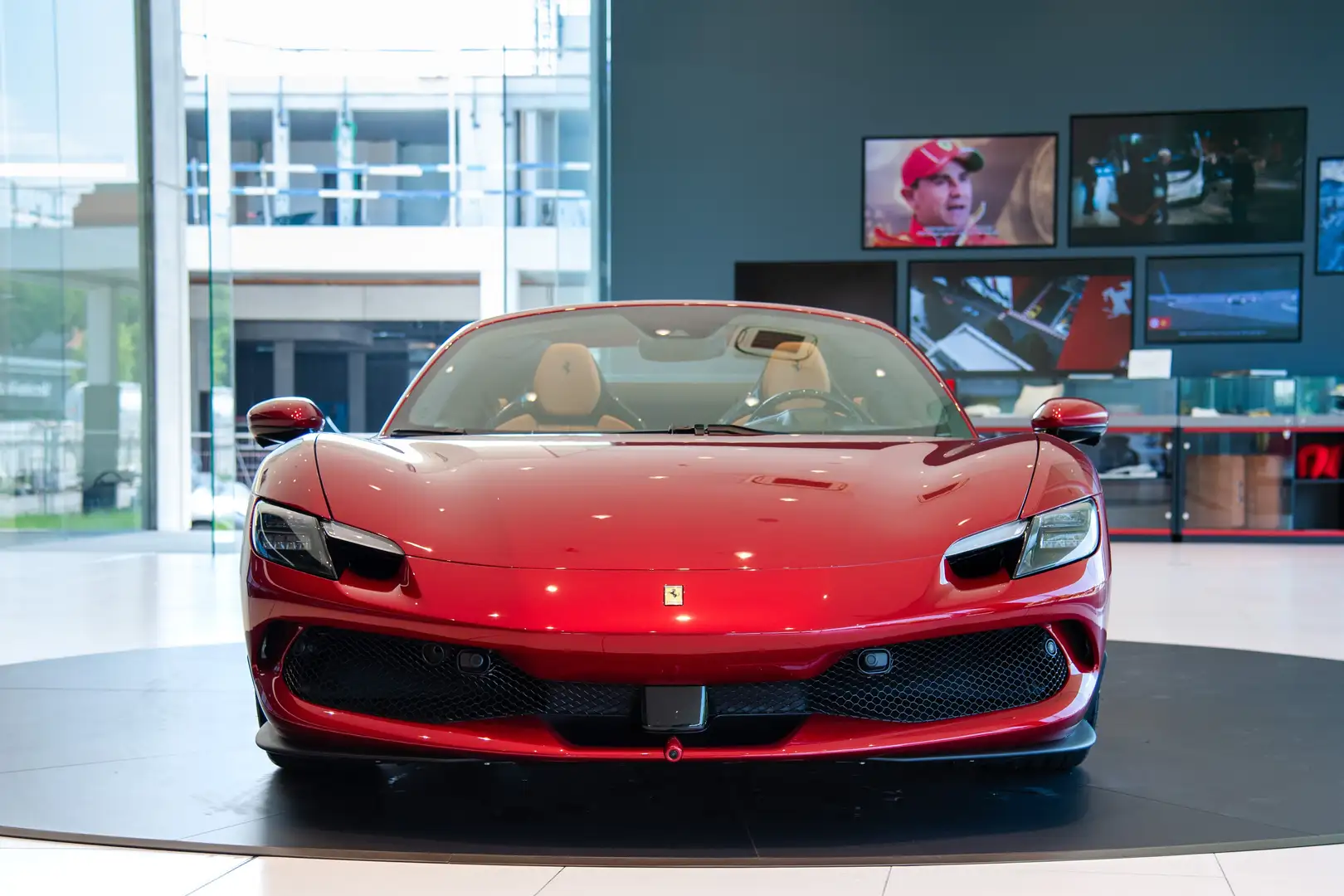 Ferrari 296 296 GTS |Lift | Carbon LEDS | Rosso Monza Rouge - 2