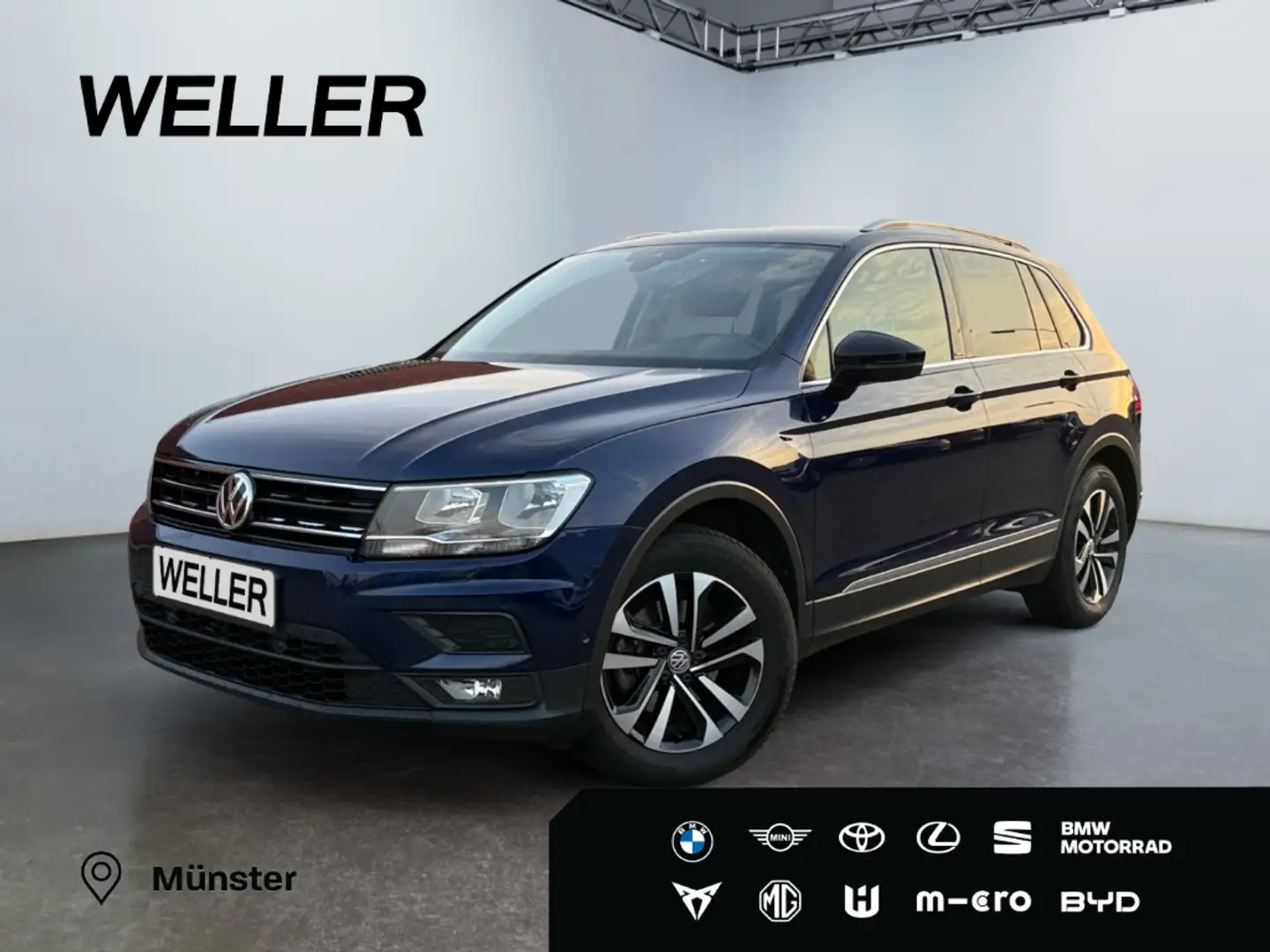 Volkswagen Tiguan 2.0 TDI DSG IQ.DRIVE *StHz*AHK*4xSHZ*CAM* Blau - 1