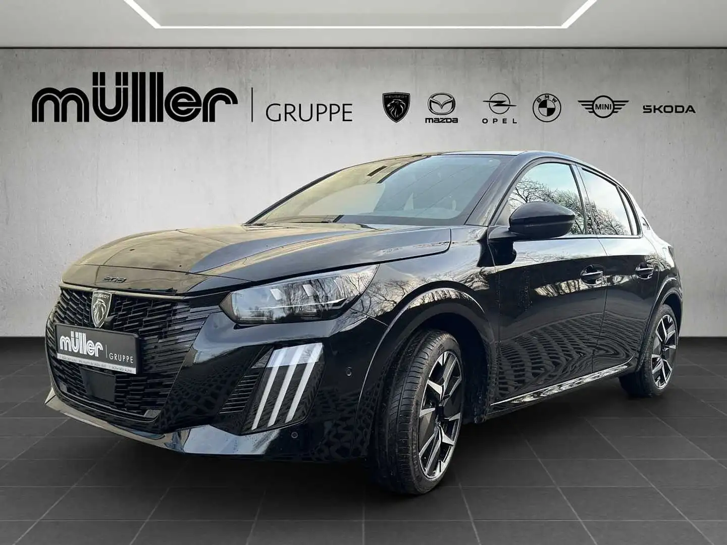 Peugeot 208 GT Hybrid 136 e-DSC6 Schwarz - 1