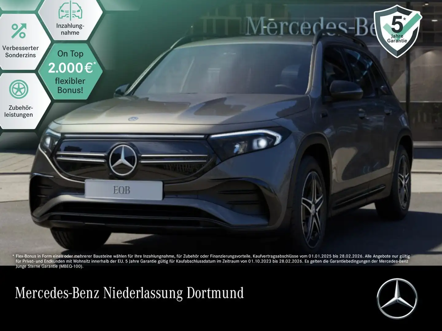 Mercedes-Benz EQB 300 4M AMG+NIGHT+ADVANCED+KAMERA+SPUR Grau - 1