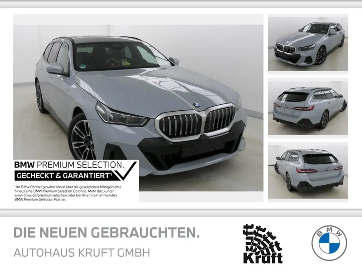 BMW 520 d xDrive Touring M SPORT+STANDHZ+ACC+KAMERA Grau - 1
