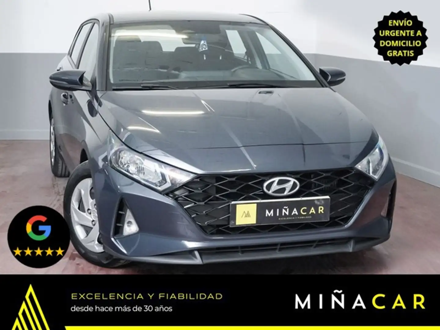 Hyundai i20 1.0 TGDI SLX 100 Gris - 1
