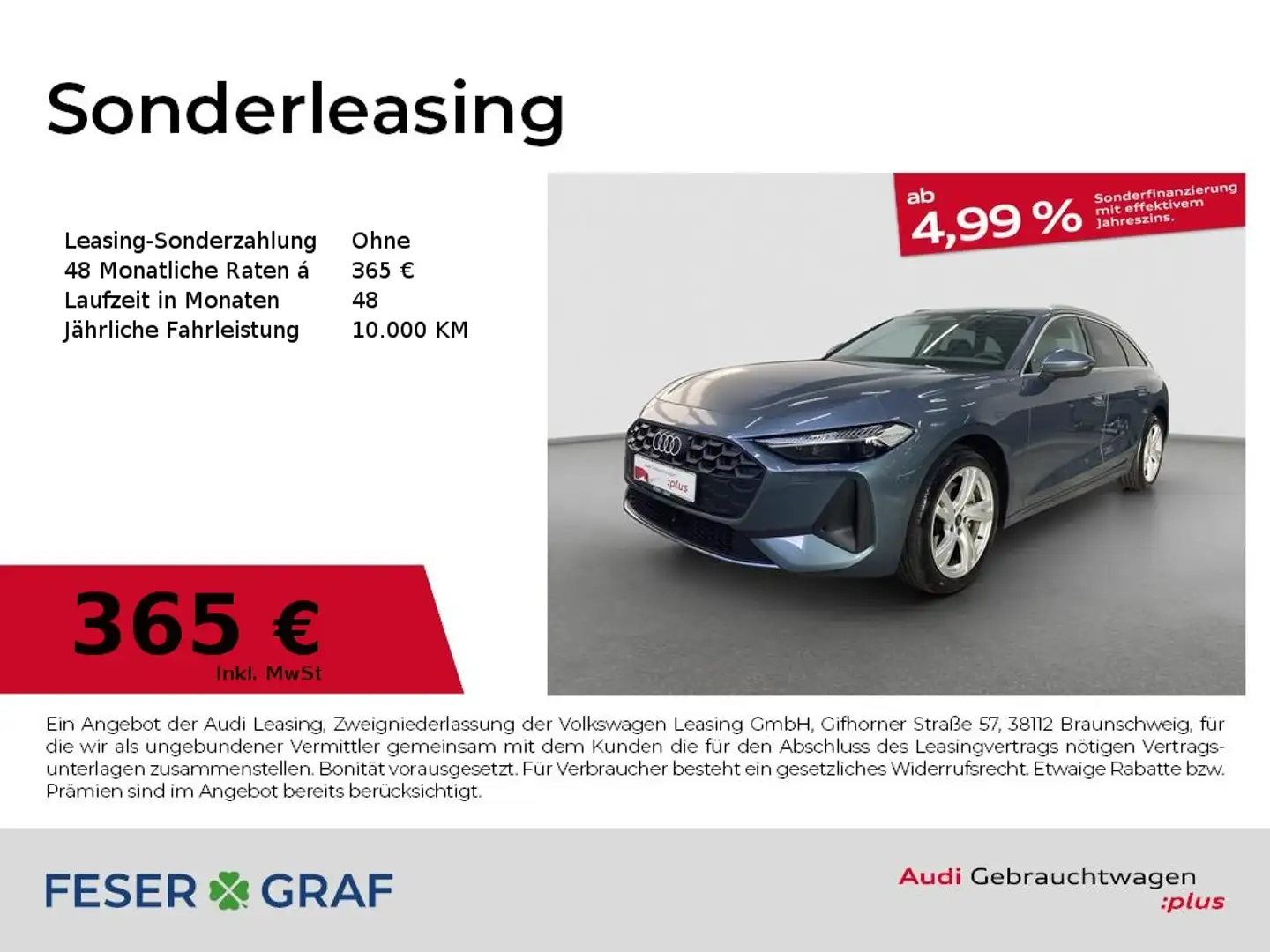 Audi A5 Avant TFSI 150 KW LED RFK ACC Blau - 1