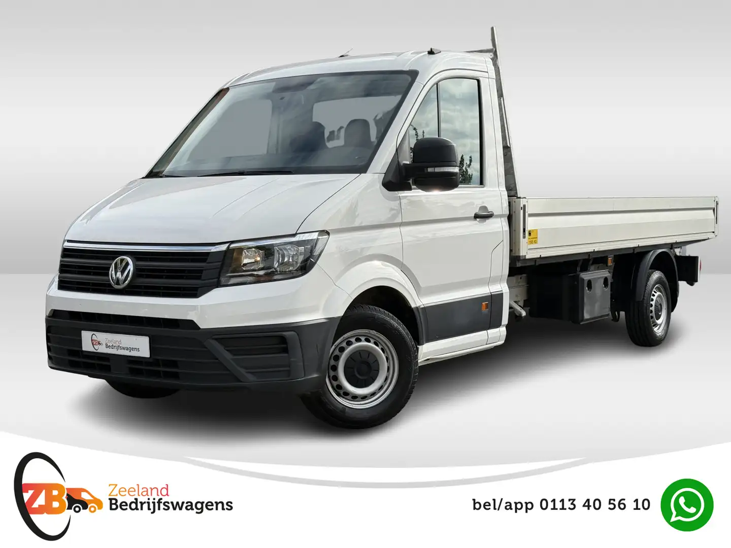 Volkswagen Crafter 35 2.0 TDI L3 Open laadbak | Pick up | 3T Trekgew. Wit - 1