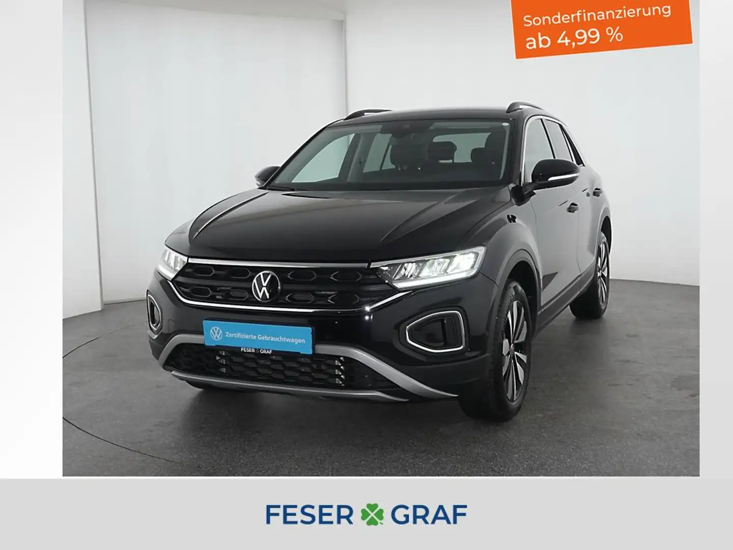 Volkswagen T-Roc 1.5TSI GOAL DSG AHK ACC Rückfahrkamera 17" Schwarz - 1
