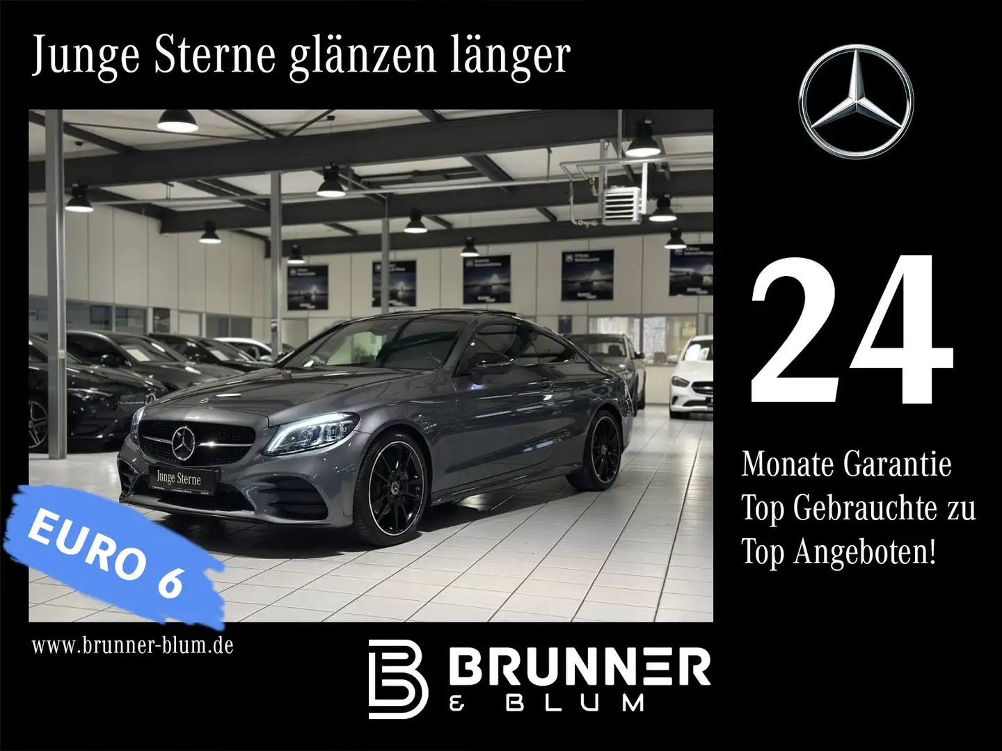 Mercedes-Benz C 220 C 220 d Coupé AMG,Pano,Burmester,Distronic,Night Grau - 1